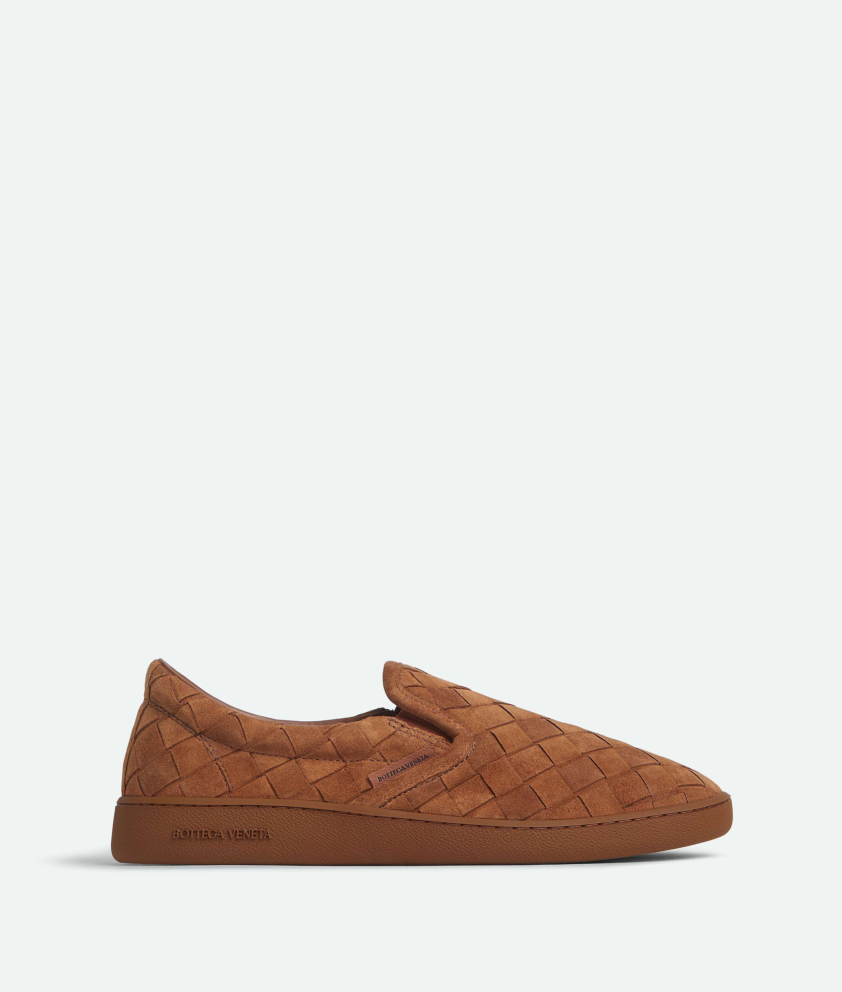 Shop Bottega Veneta Sawyer Sneakers In Caramel