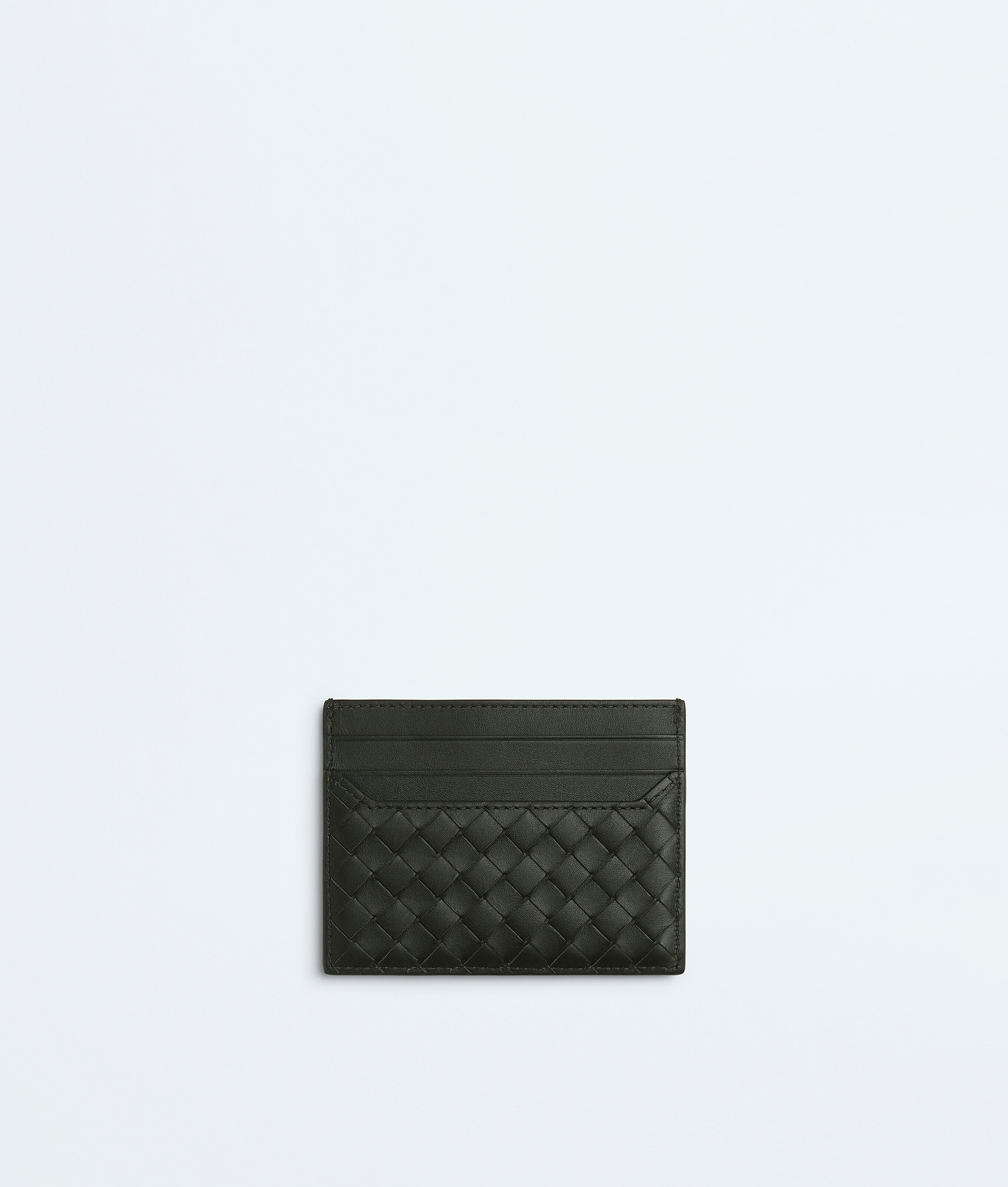 Men's Intrecciato Piccolo Card Case in Dark green Bottega Veneta Finland EN - Image 2