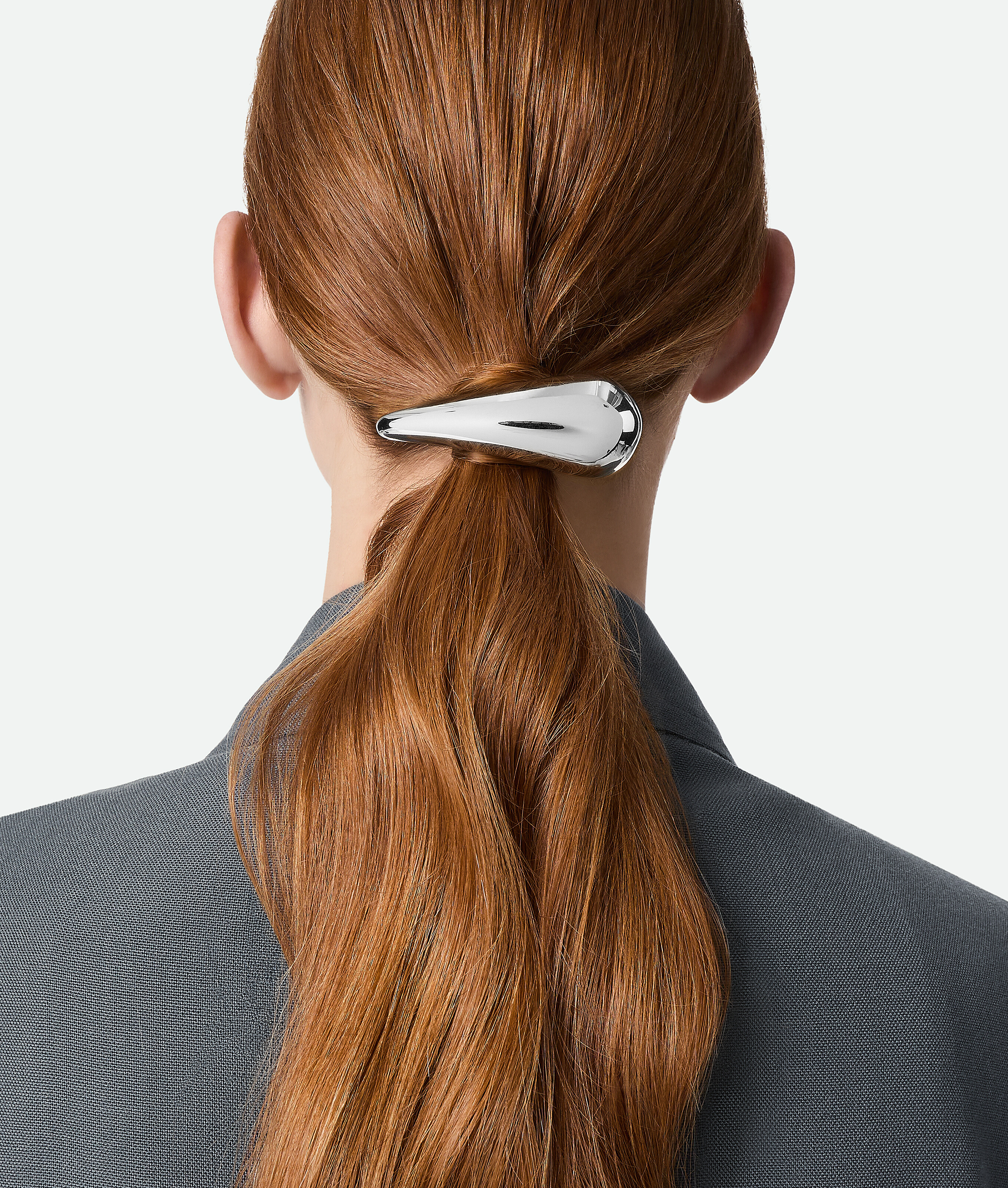 Bottega Veneta Drop Hair Clip - Silver - Woman