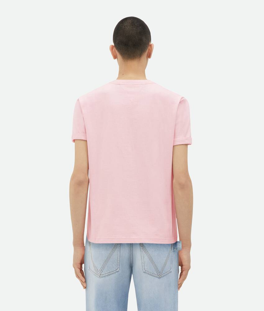 Bottega Veneta® Men's Light Cotton T-Shirt in Camelia. Shop online