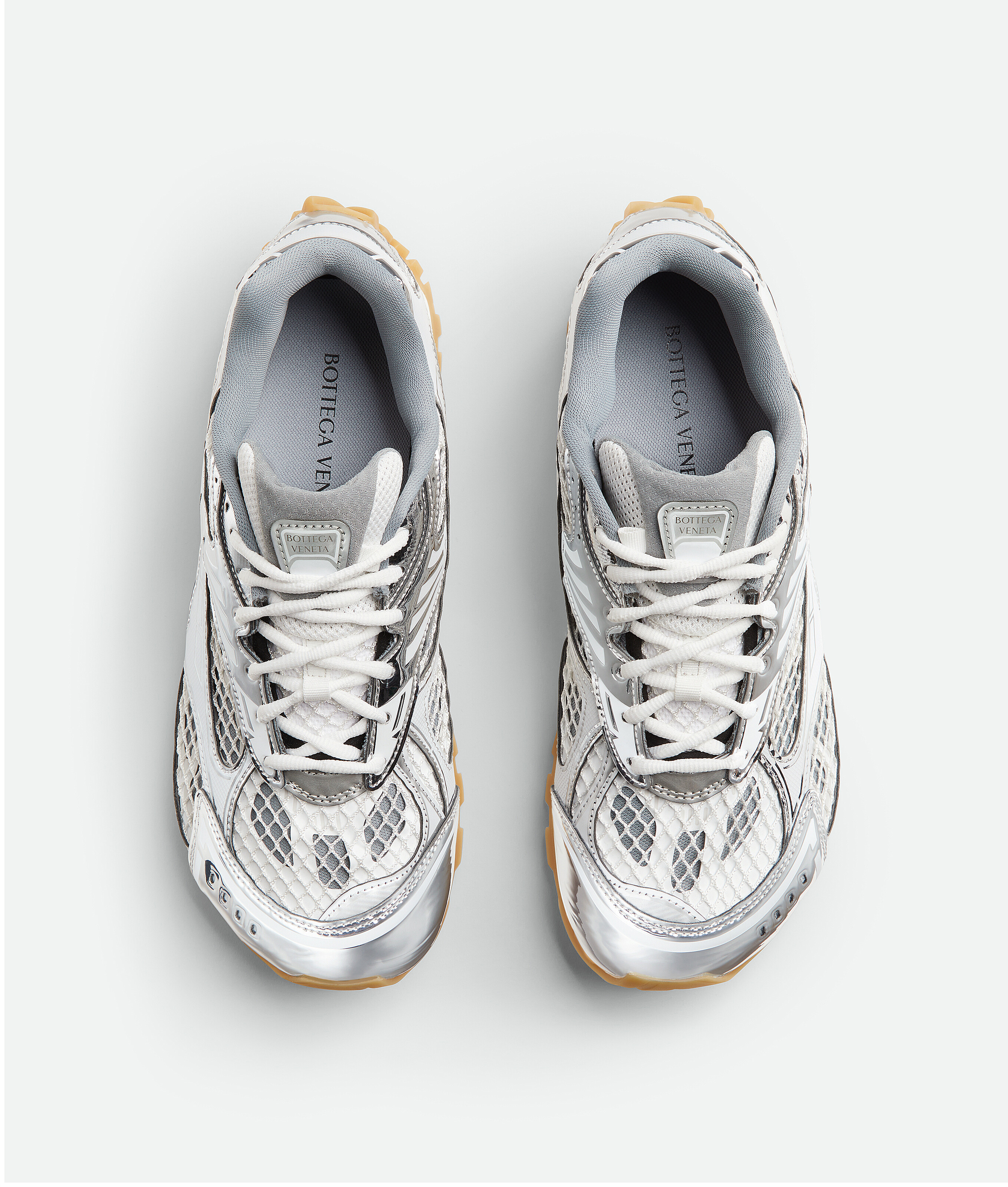 Shop Bottega Veneta Sneakers Orbit In Grey