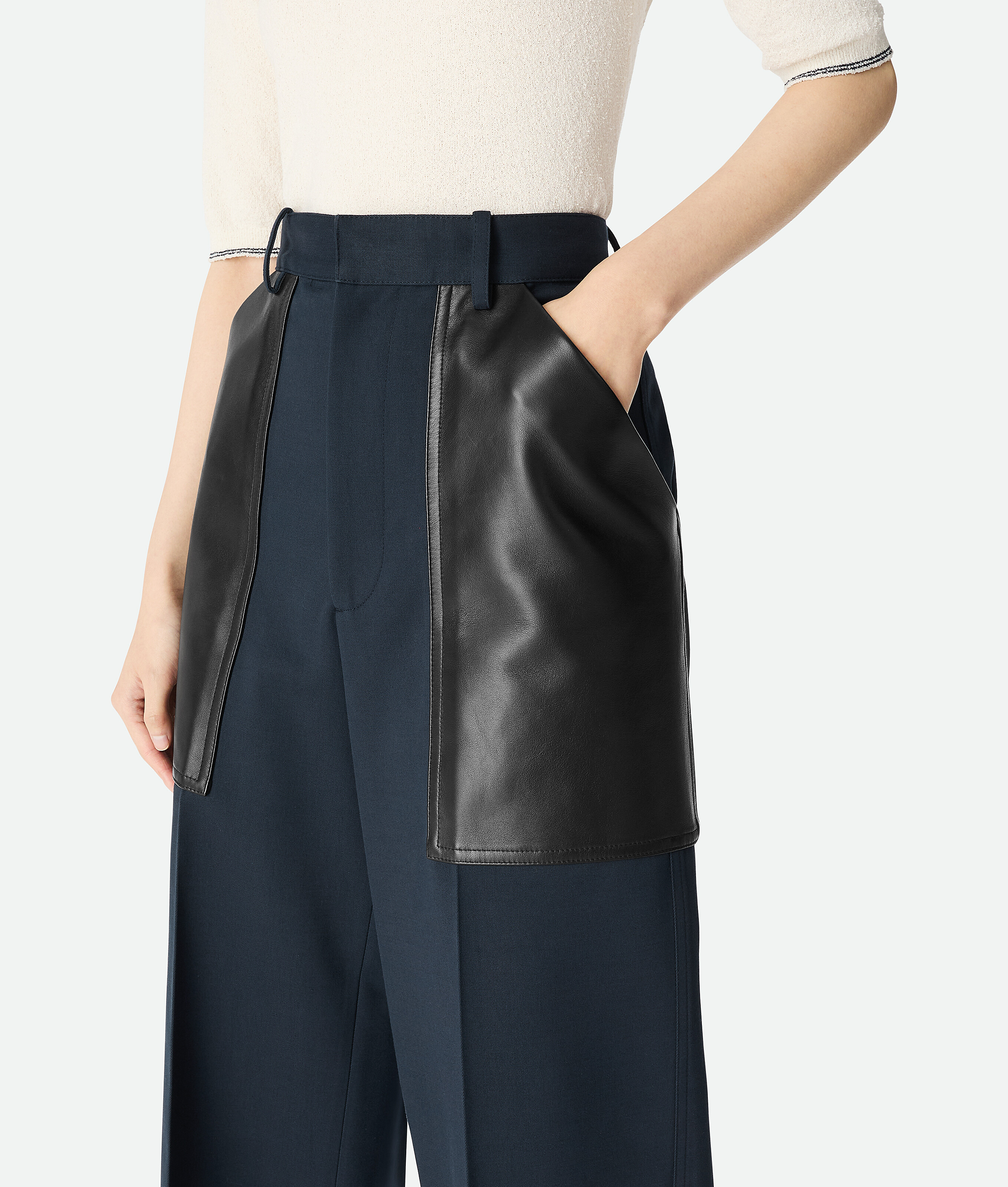 Bottega Veneta Hose Aus Wolle Und Baumwolle