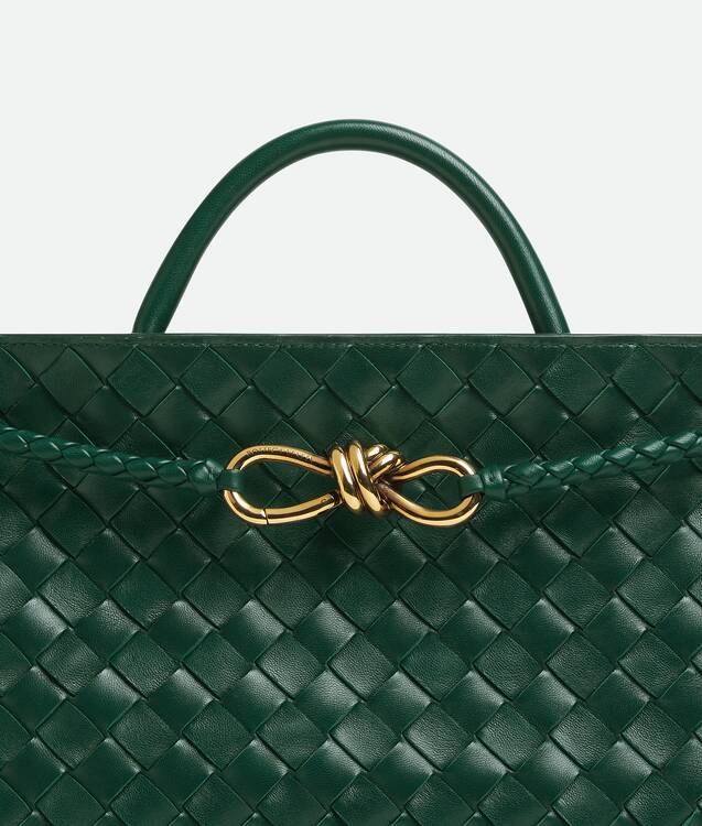 Bottega Veneta® Women's East-West Andiamo in Emerald green. Shop online ...