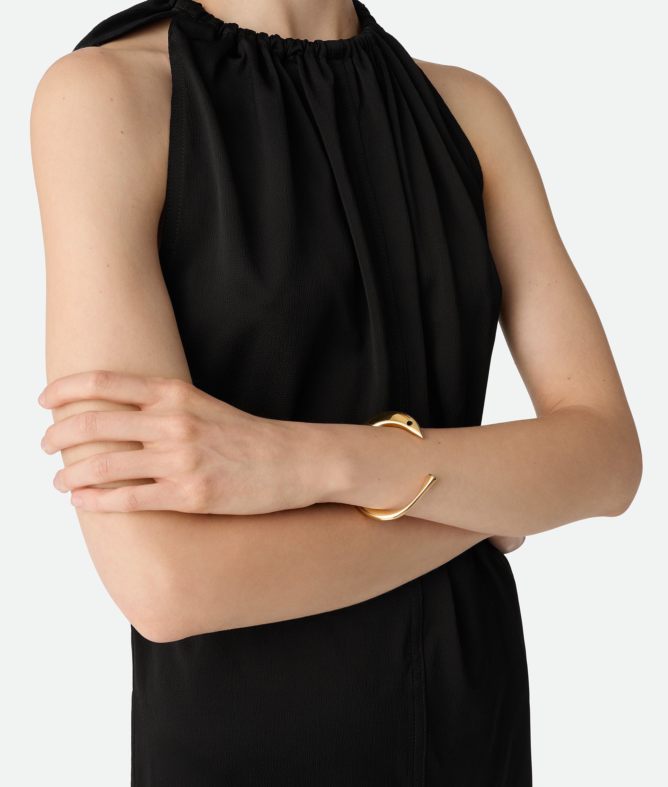 Bottega Veneta Sardine Bracelet - Yellow Gold - Woman - XL