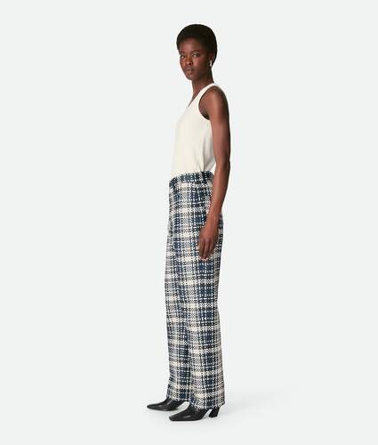 Mini Intreccio Leather Pants