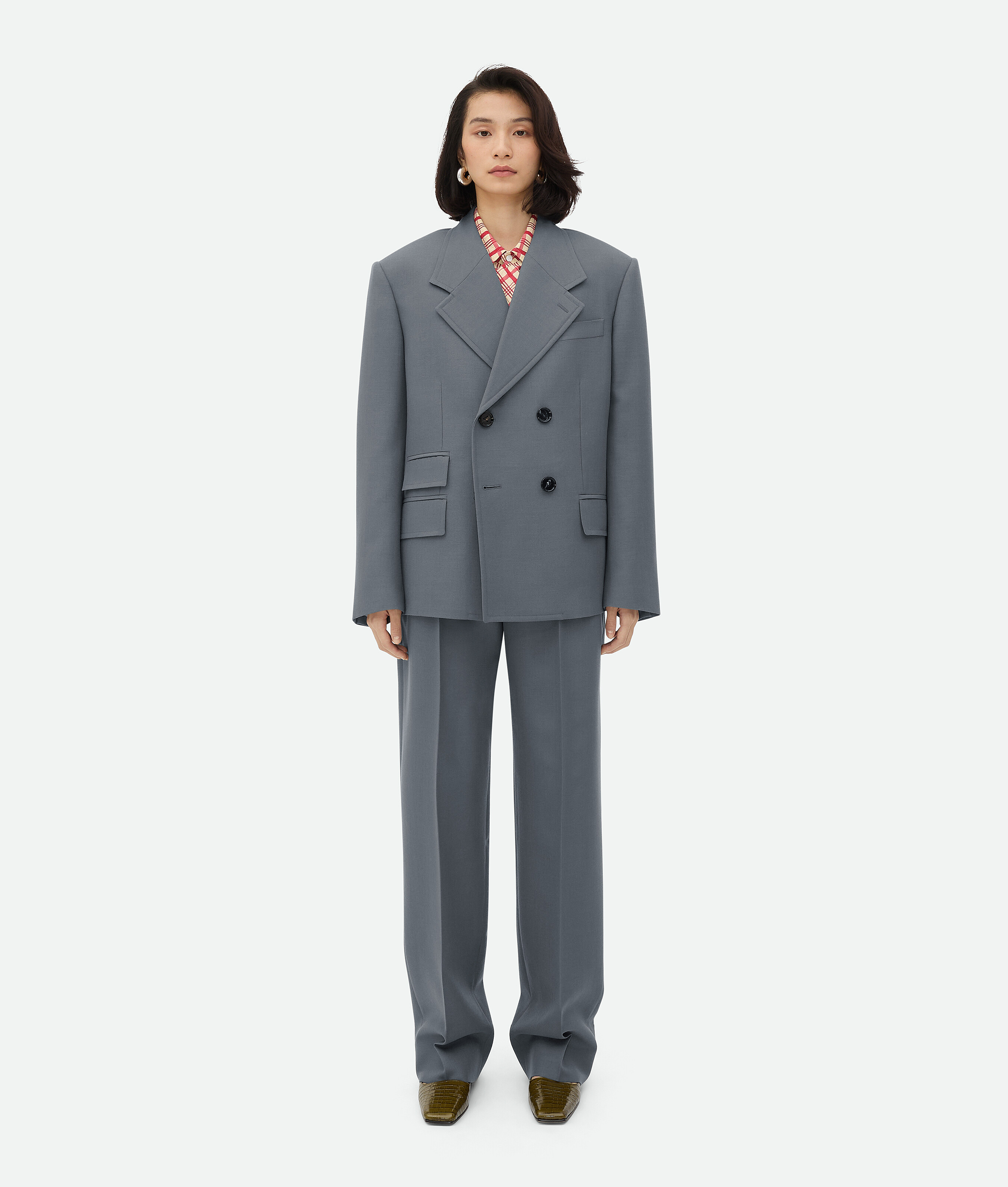 Bottega Veneta Wool Mohair Jacket In Thunder