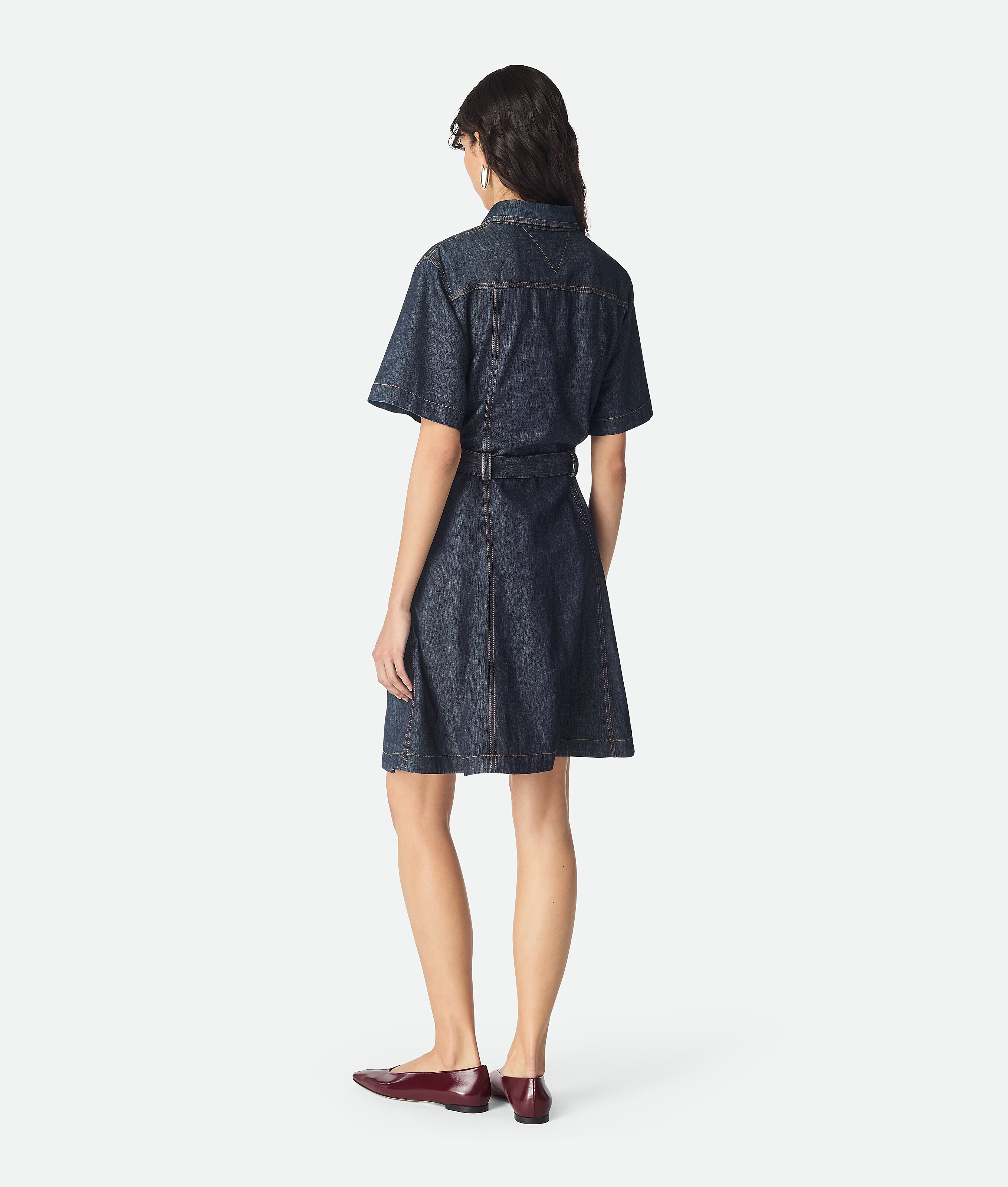 Bottega Veneta Jeanskleid Mit Indigo Waschung