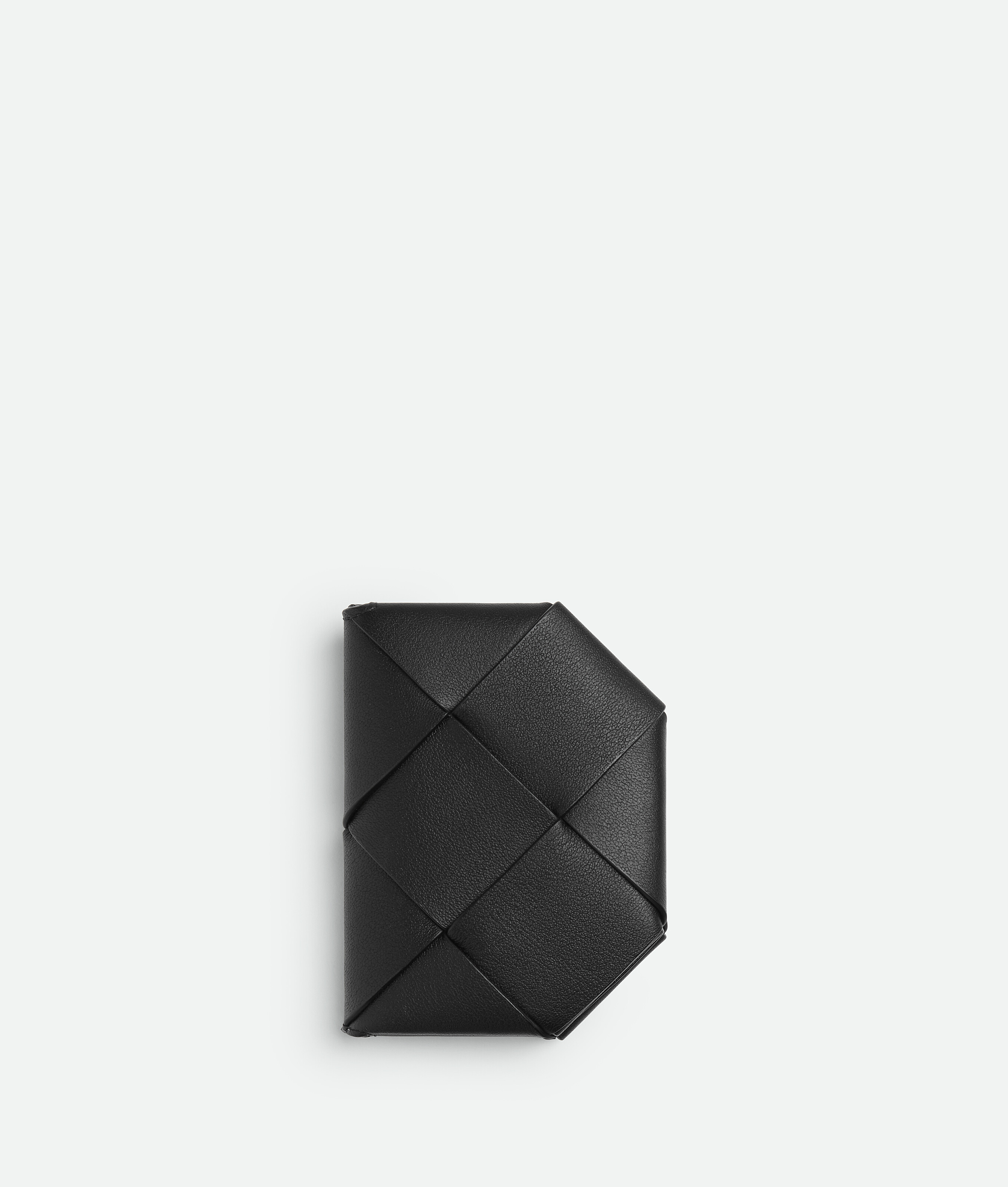 Bottega Veneta Diago Folded Card Case In Black