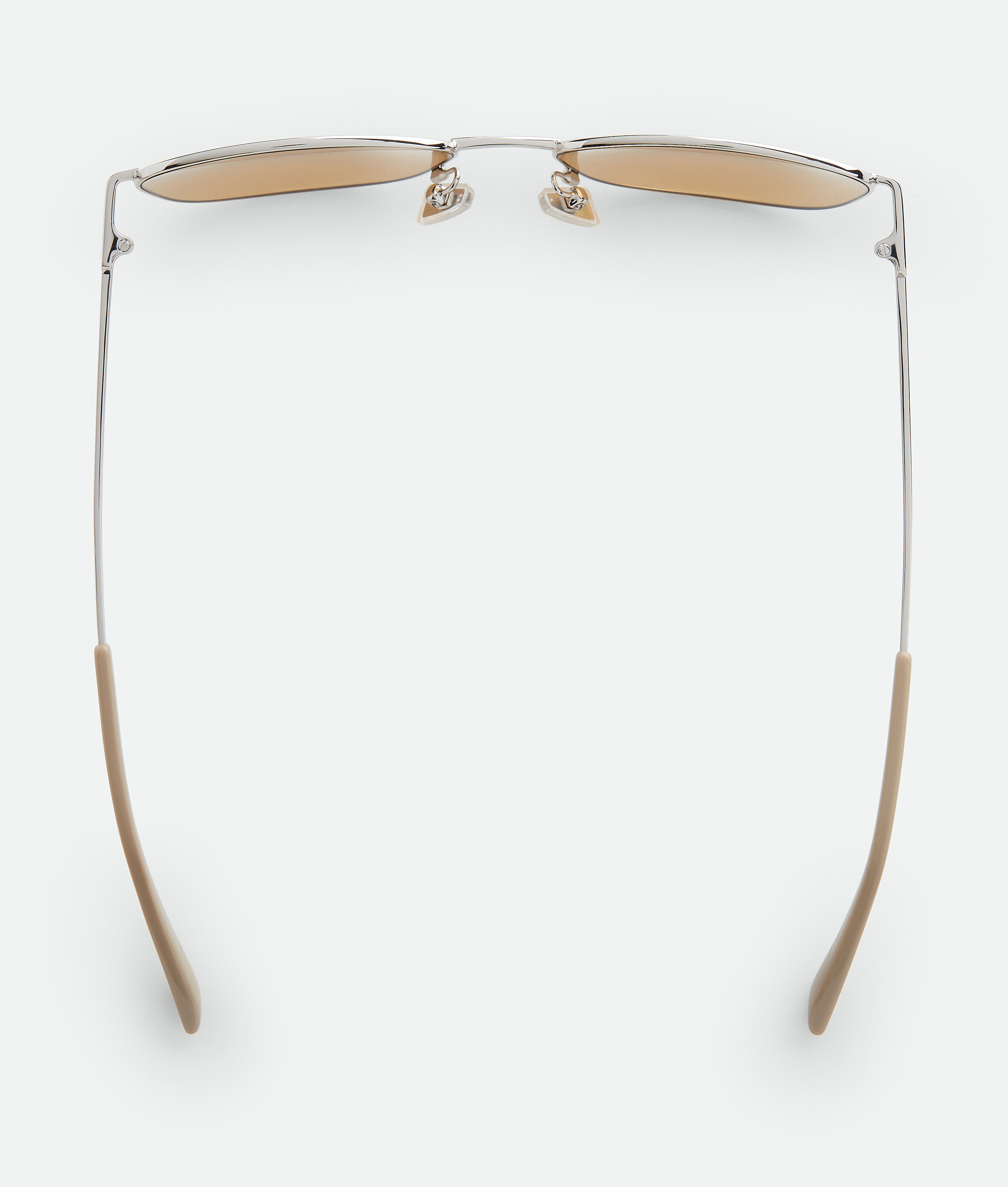 Shop Bottega Veneta Split Rectangular Sunglasses In Brown