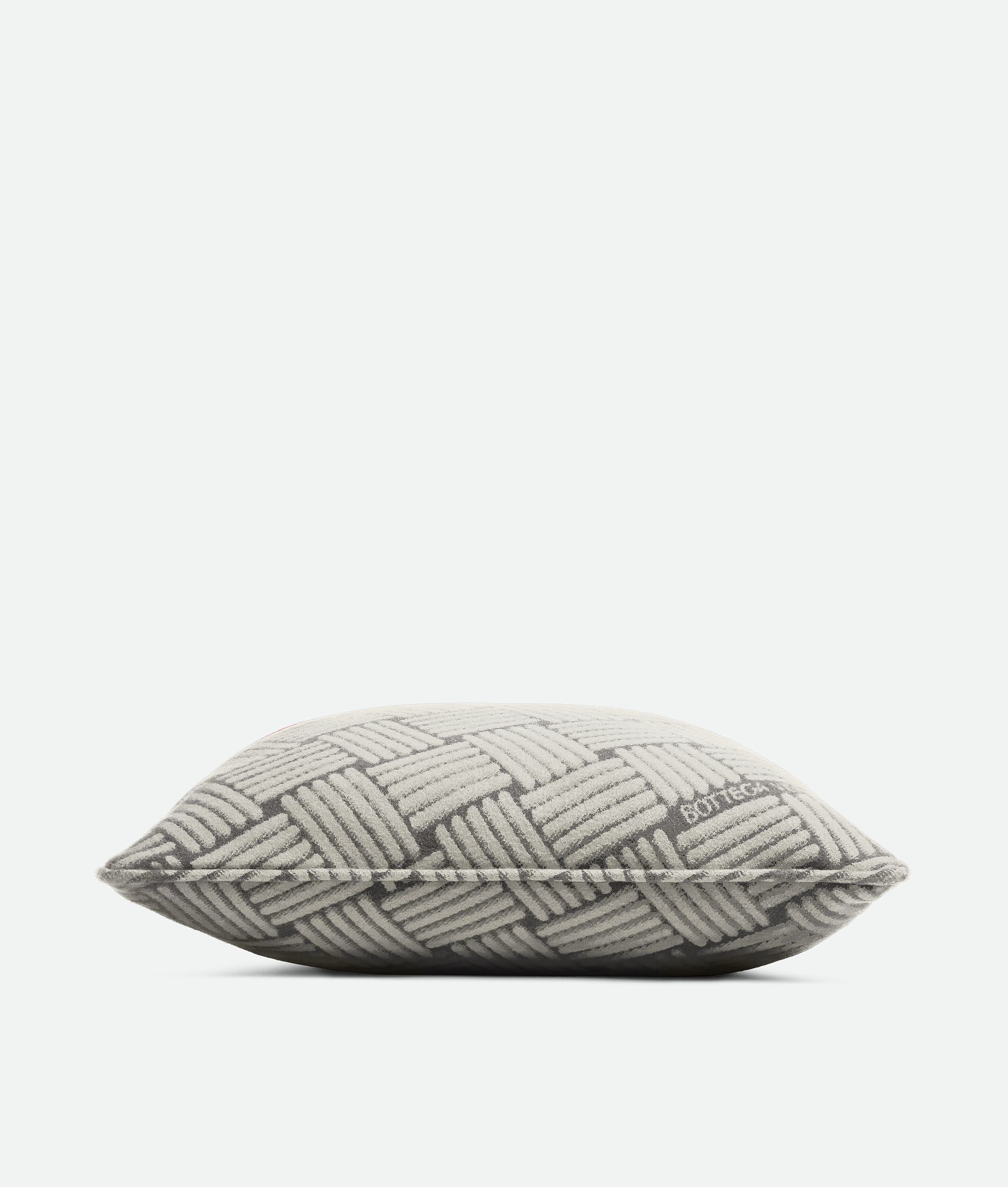 Cashmere Cushion With Intreccio Motif in Grey Bottega Veneta United States EN - Image 3