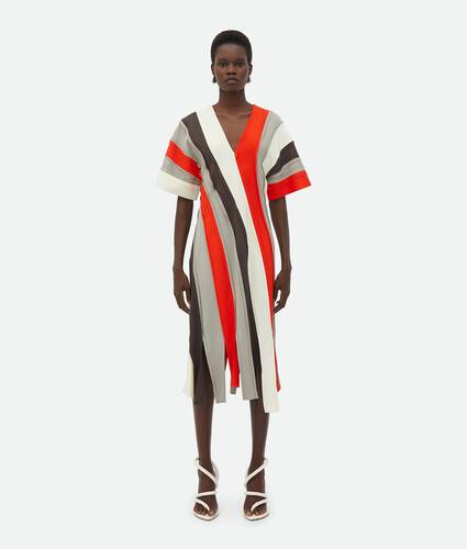 Display a large version of the product image 1 - Fluid Viscose Stripe Dress