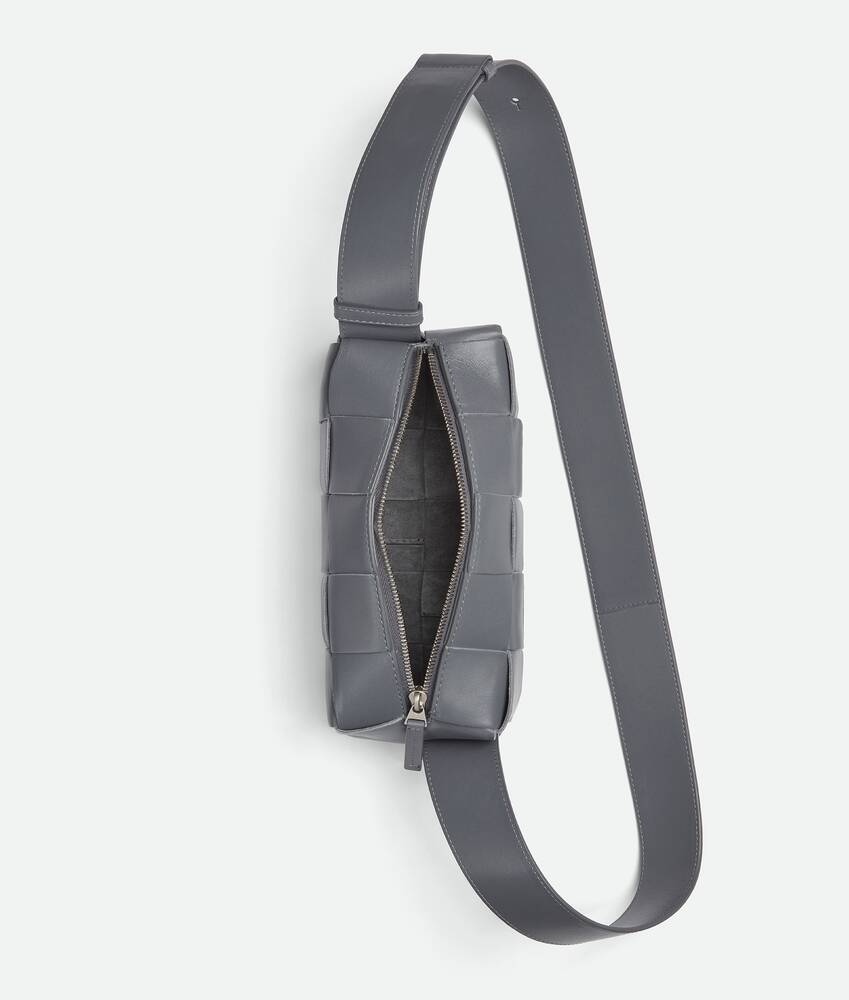Brick Cassette Small Shoulder Bag in Black - Bottega Veneta