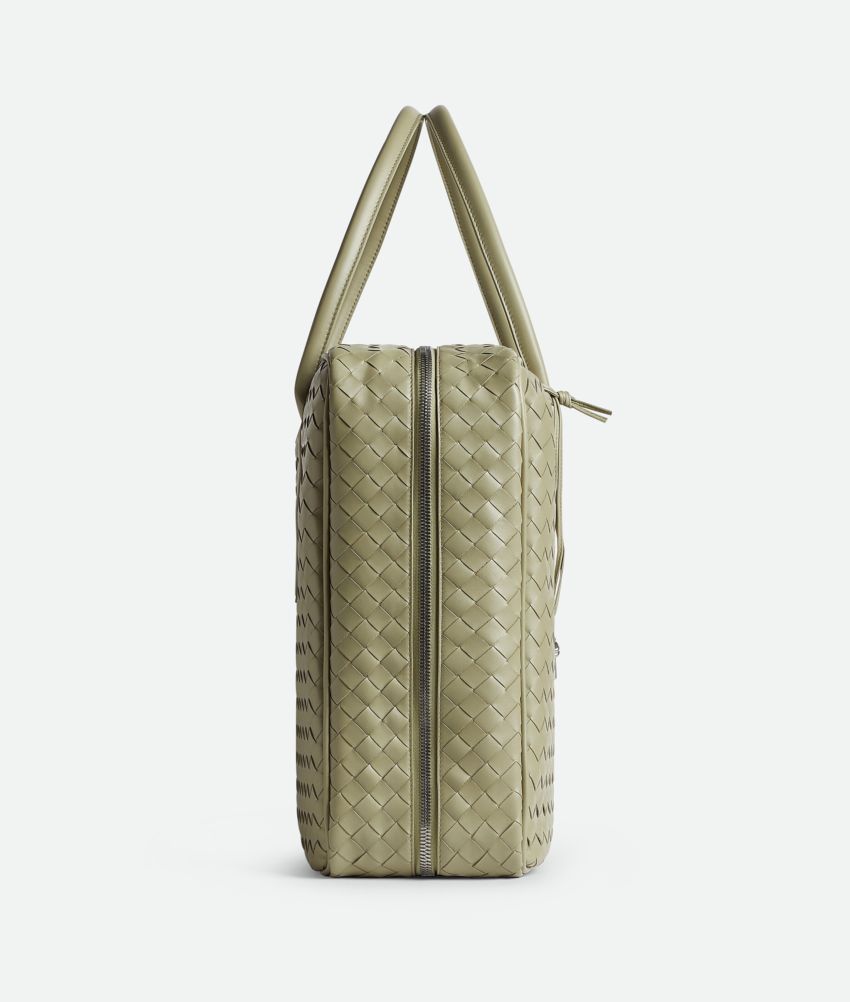 Bottega Veneta Getaway Grosser Weekender In Travertine