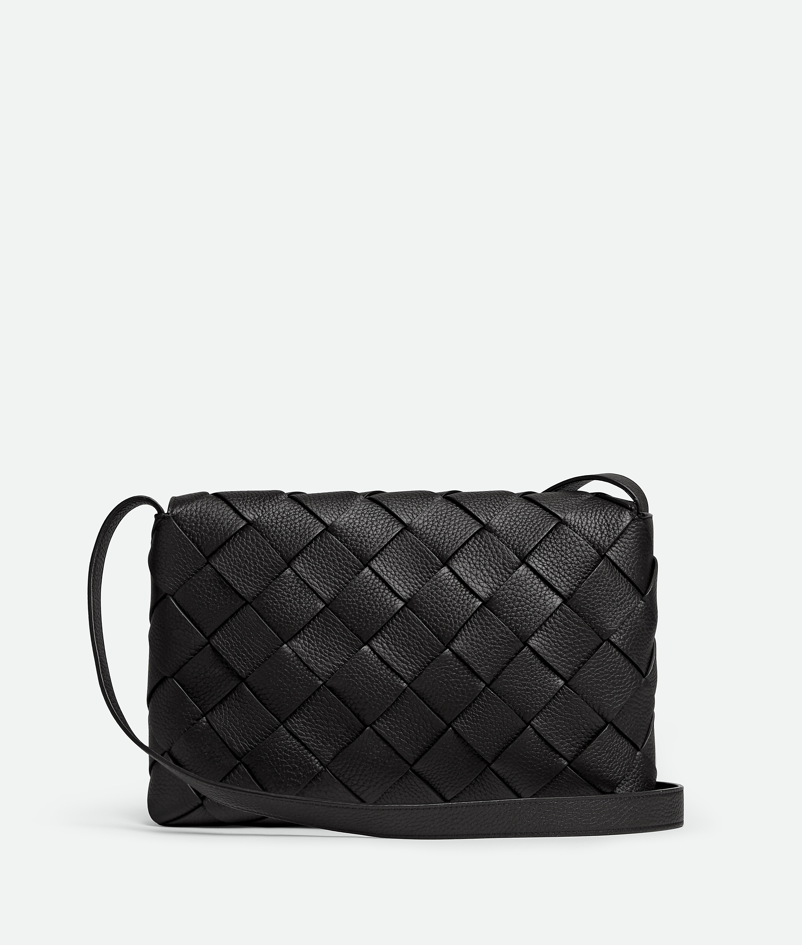 Bottega Veneta Diago Large Woven Shoulder Bag In Green