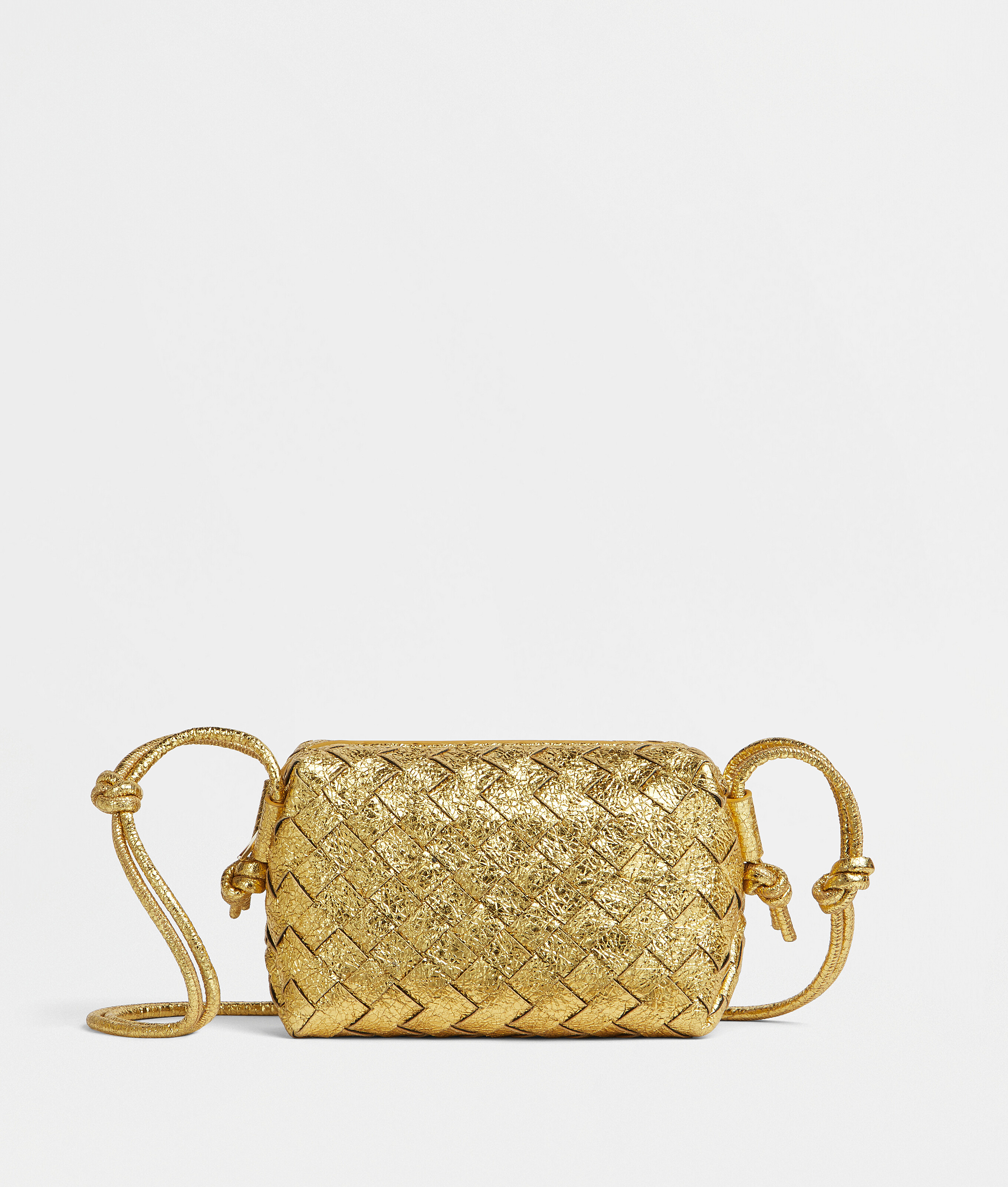 Bottega Veneta Mini Loop Bag in Parakeet & Gold