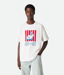 Camiseta de punto de algodón estampado