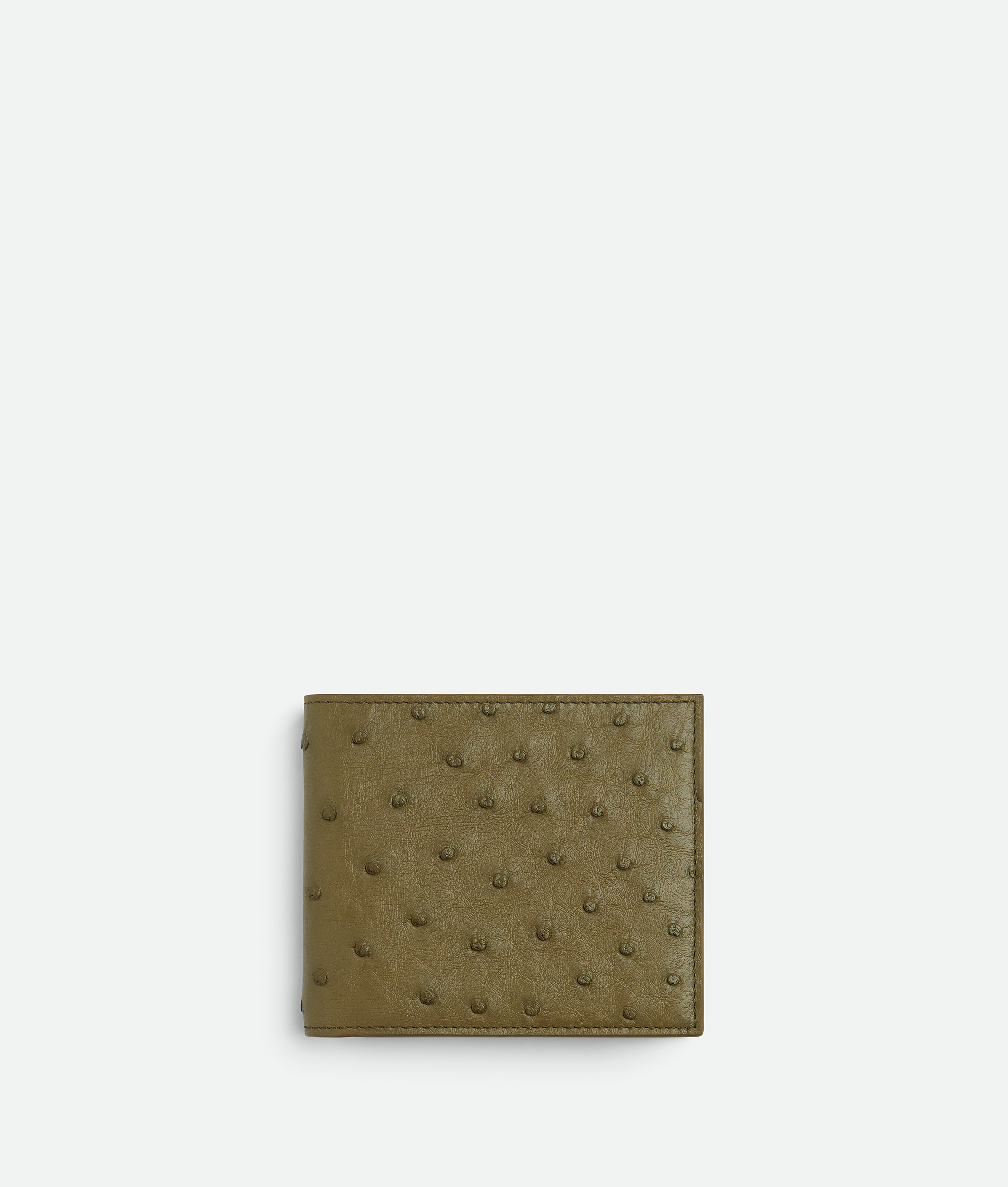Bottega Veneta Ostrich Bi-fold Wallet - Algae - Man