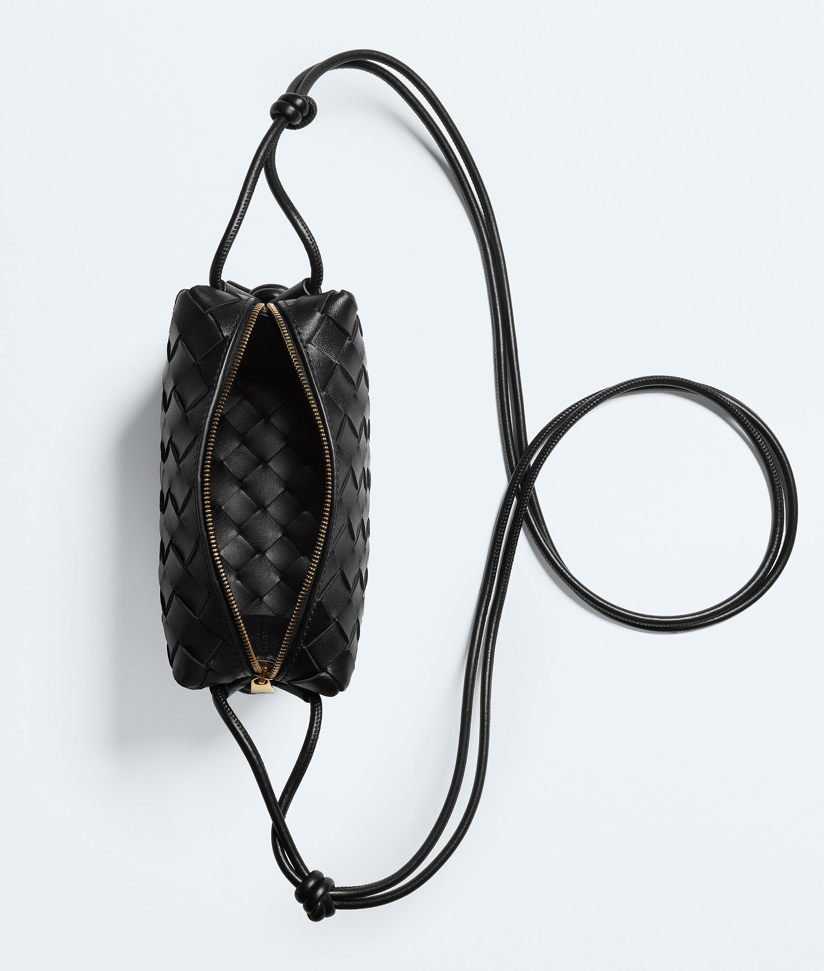 Women's Mini Loop Camera Bag in Black | Bottega Veneta GB