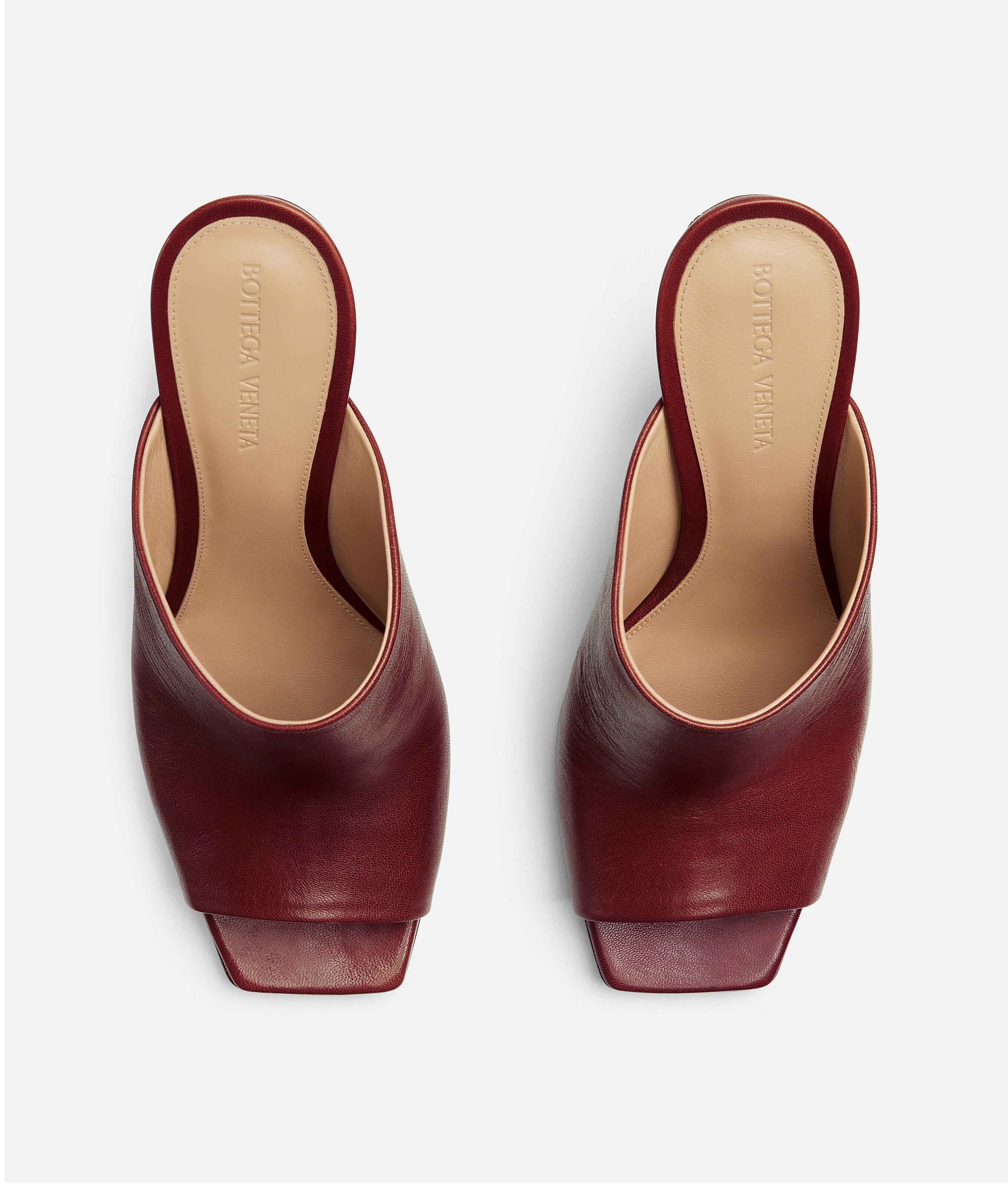 Bottega Veneta Grape Nappa Leather Knot Mules In Brown