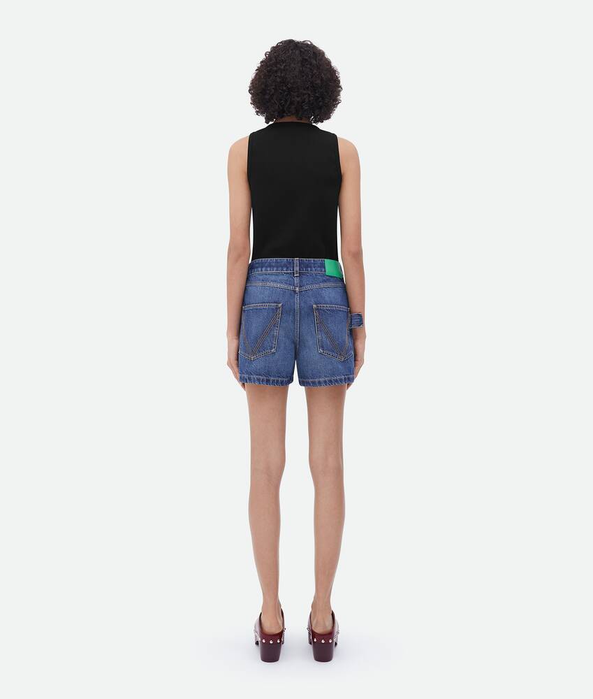 Display a large version of the product image 3 - Medium Washed Denim Shorts