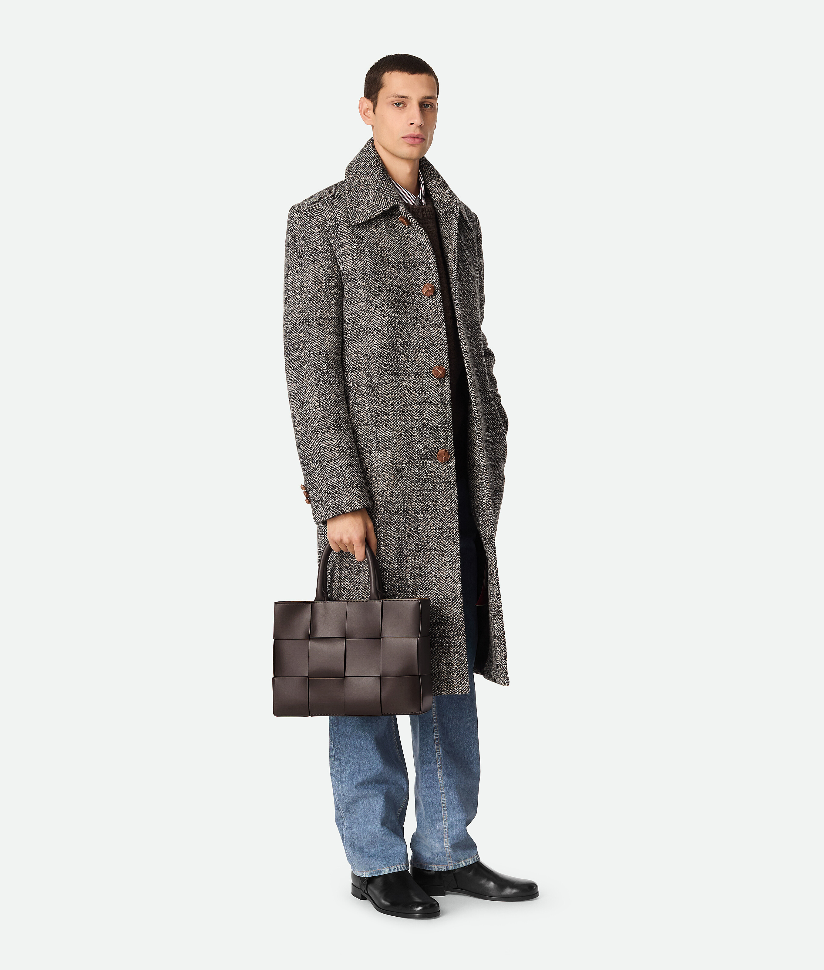Bottega Veneta Kleine Arco Tote Bag Mit Riemen In Fondant