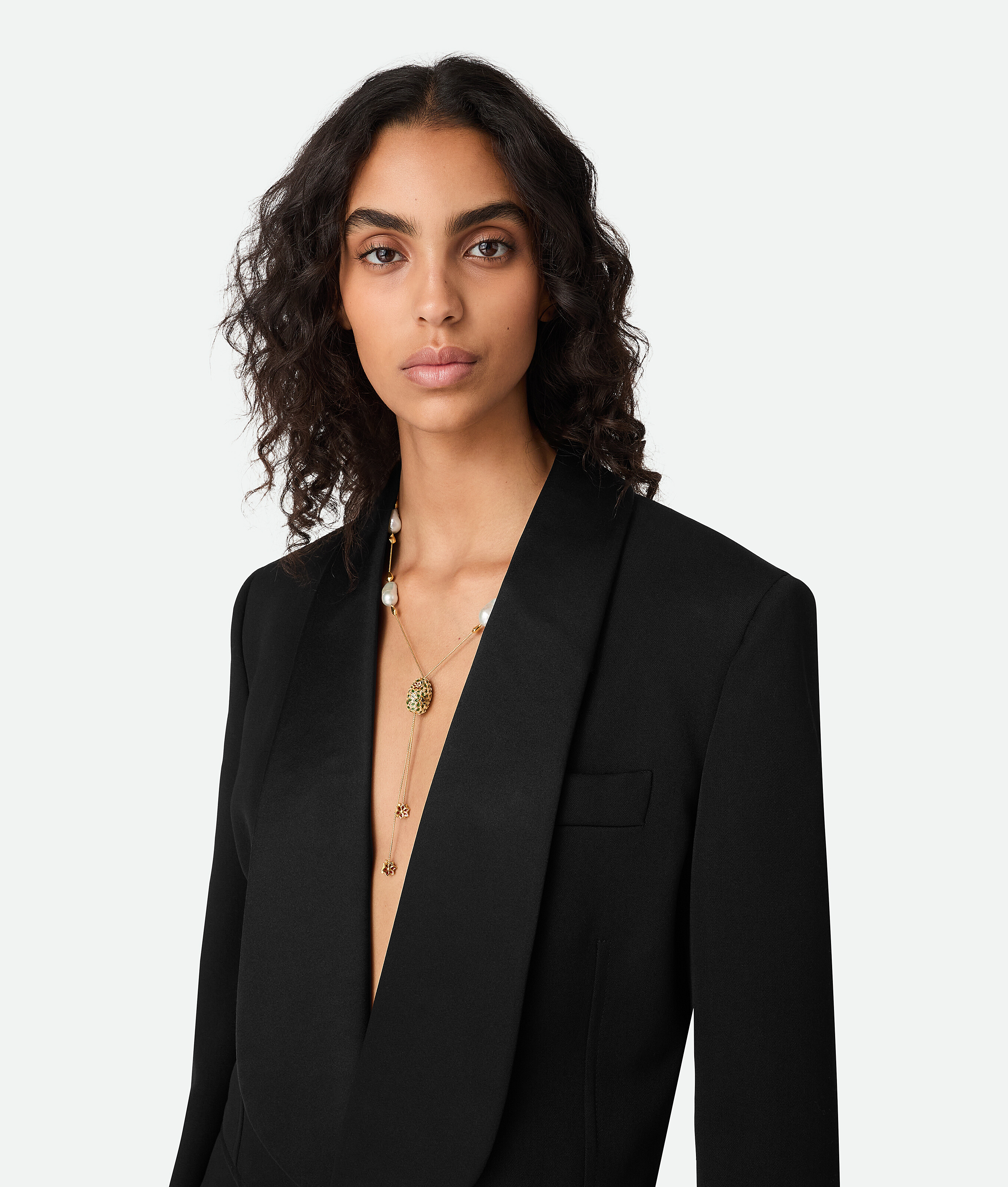 Bottega Veneta Rana Pearls Necklace - White/avocado - Woman