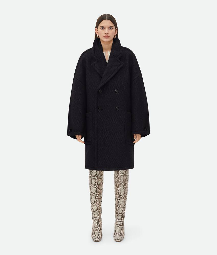 Display a large version of the product image 1 - Wool Twill Oversized Coat