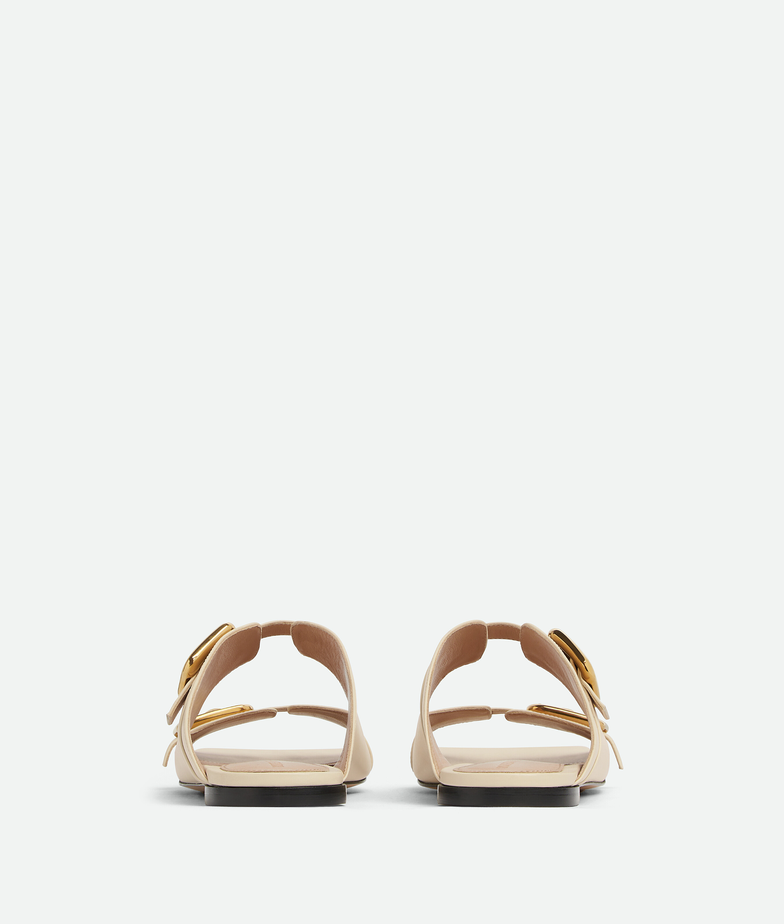 Bottega Veneta Stretch Buckle Flat Mule In White