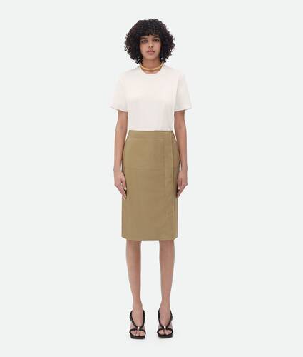Shiny Leather Skirt
