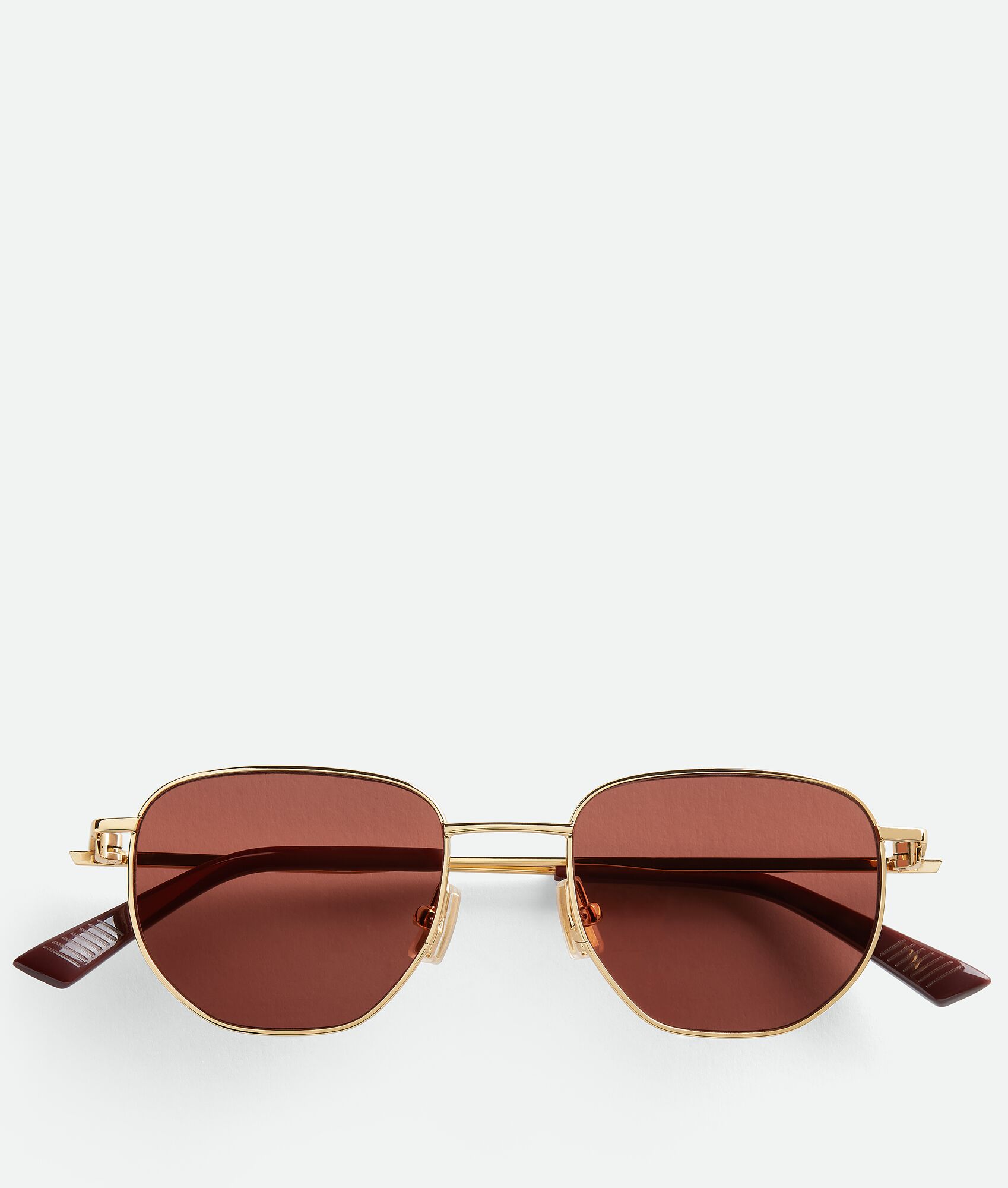 Bottega Veneta® Split Panthos Sunglasses In Goldbrown Shop Online Now 0395