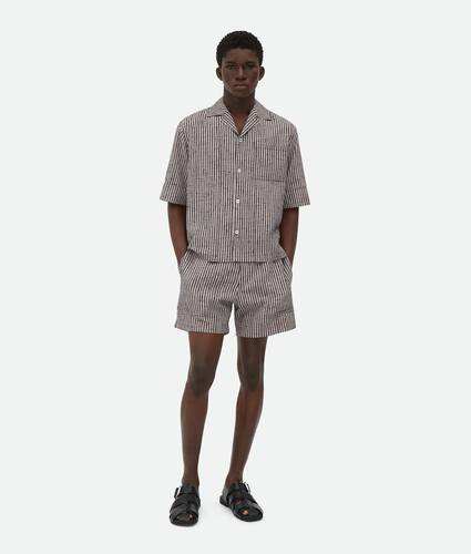 Chemise nouée en viscose à carreaux