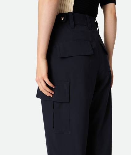 Fine Wool Cargo Trousers