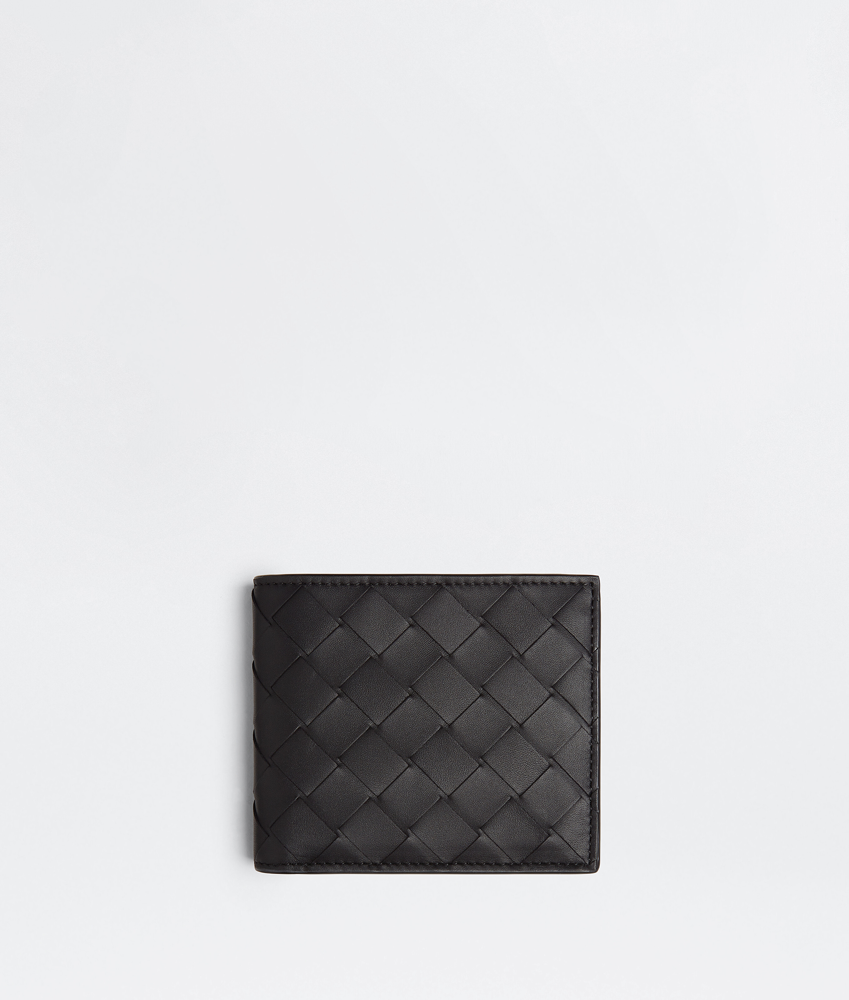Bottega Veneta Bottega  Veneta Intrecciato Bi-fold Wallet With Coin Purse In Black