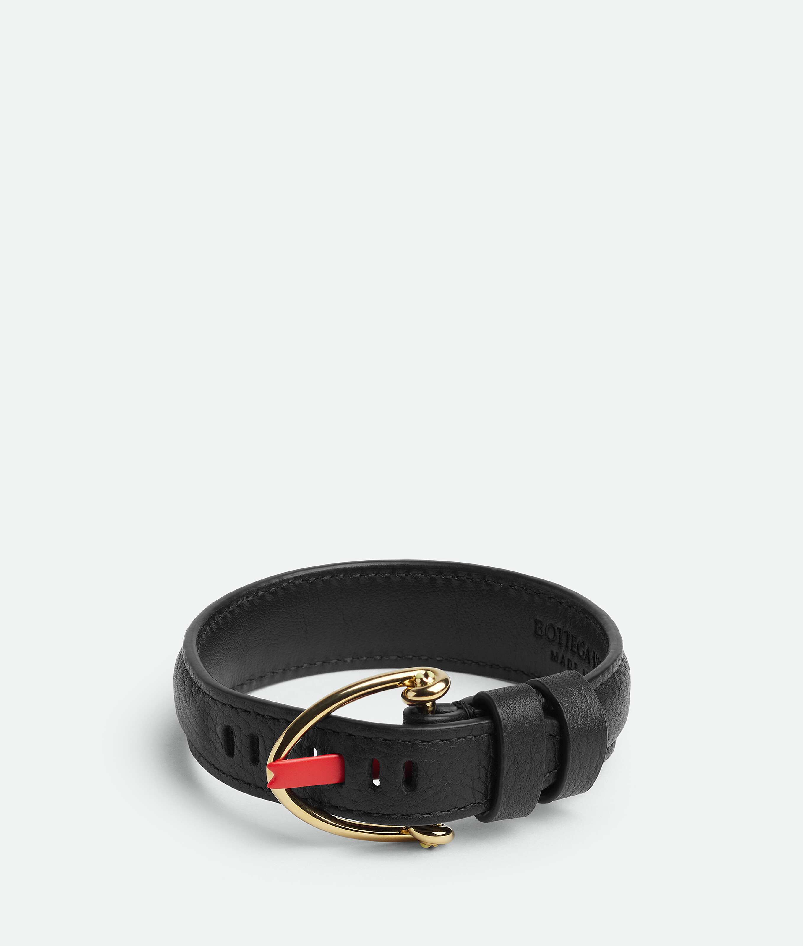 Shop Bottega Veneta Snake Bracelet In Black