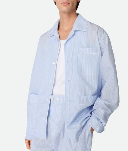 Stripe Cotton Poplin Pajama Set