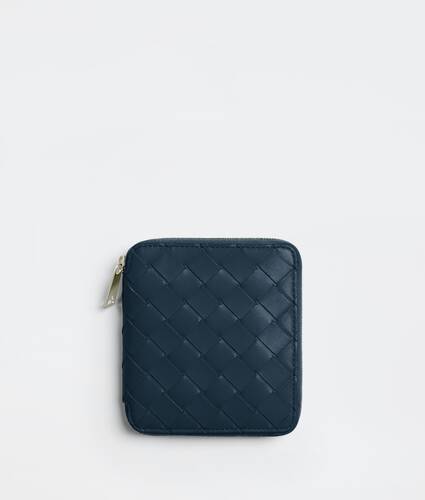 kompaktes portemonnaie mit umlaufendem zipper