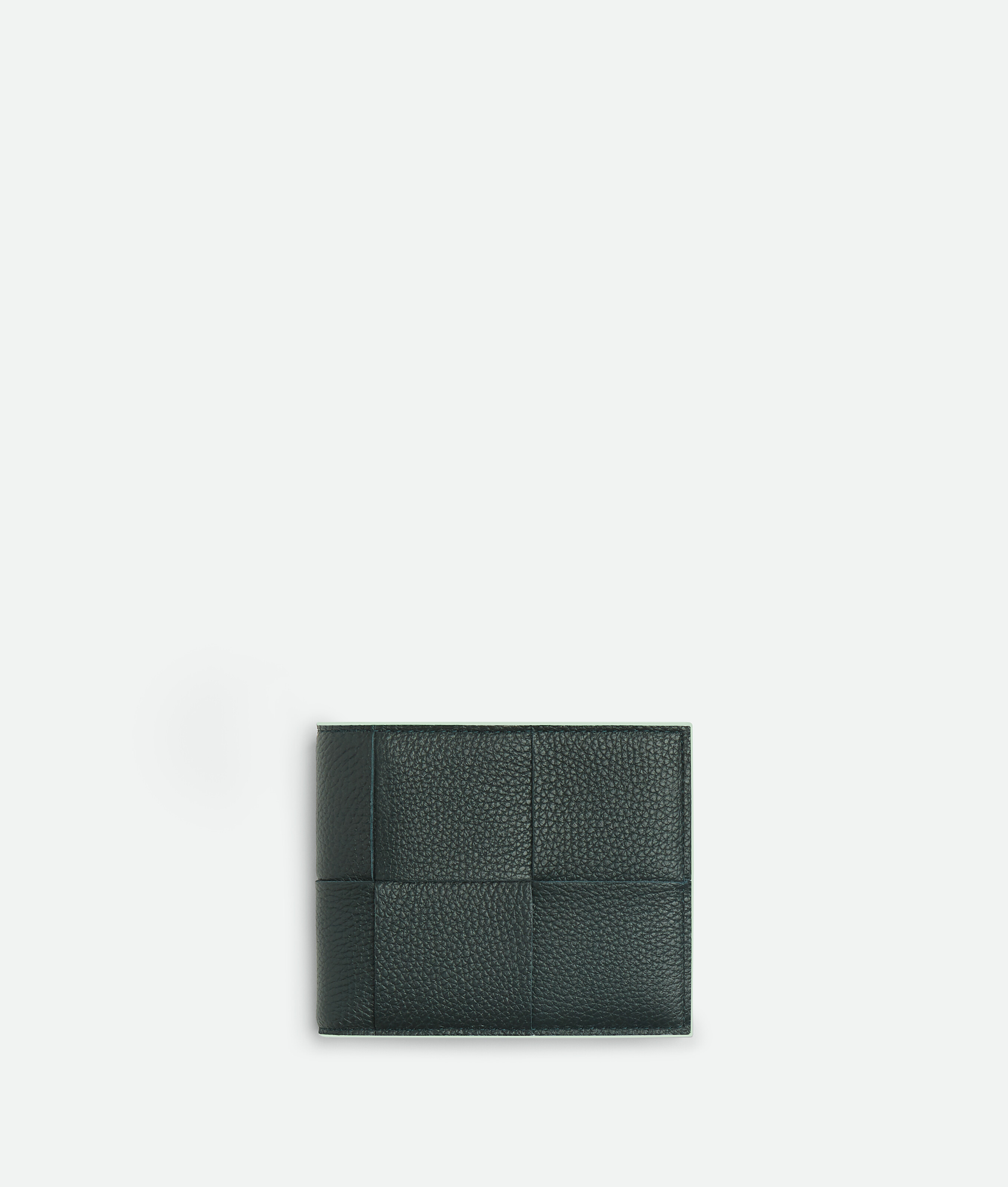 Bottega Veneta Cassette Bi-fold Wallet With Coin Purse In Green