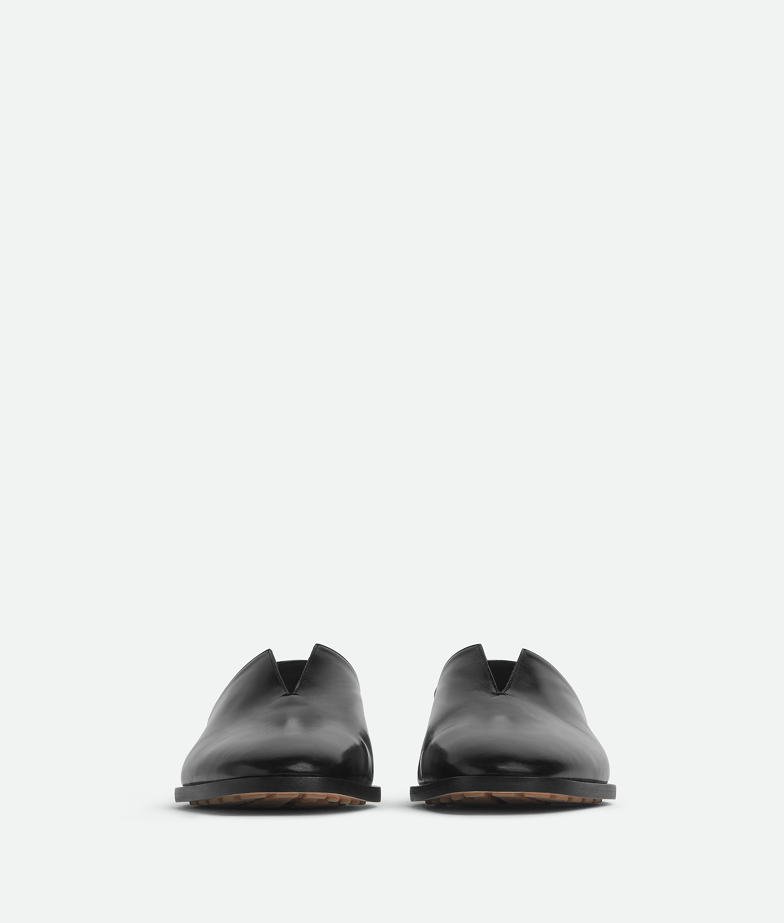 Bottega Veneta Womens Black Cha Cha Closed-back Leather Slipper Eur 37 / 4 Uk In Black
