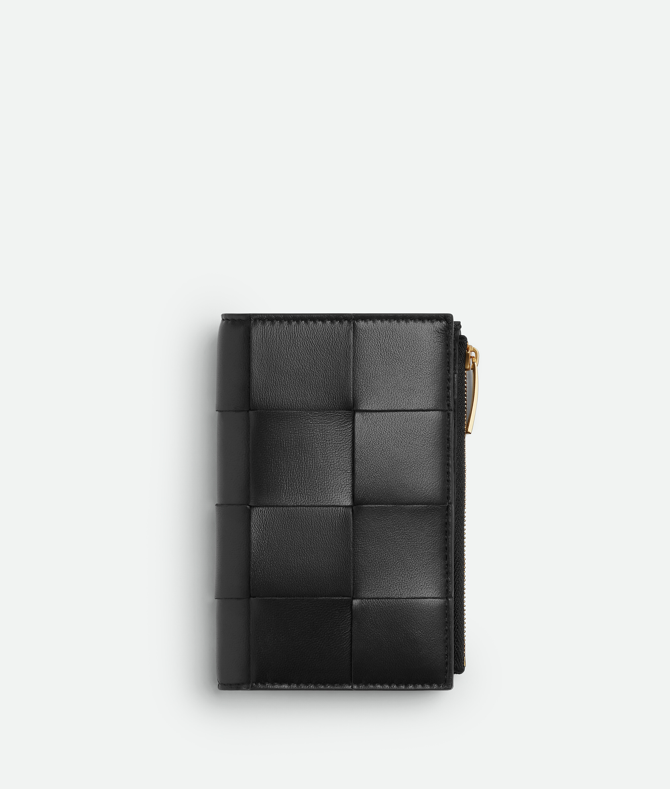 Bottega Veneta Cassette Medium Bi-fold Wallet - Black - Woman