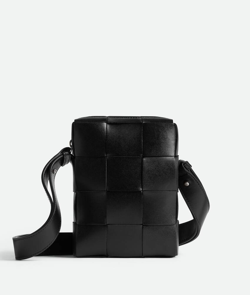 Bottega Veneta® Men's Mini Cassette Cross-Body Bag in Black. Shop