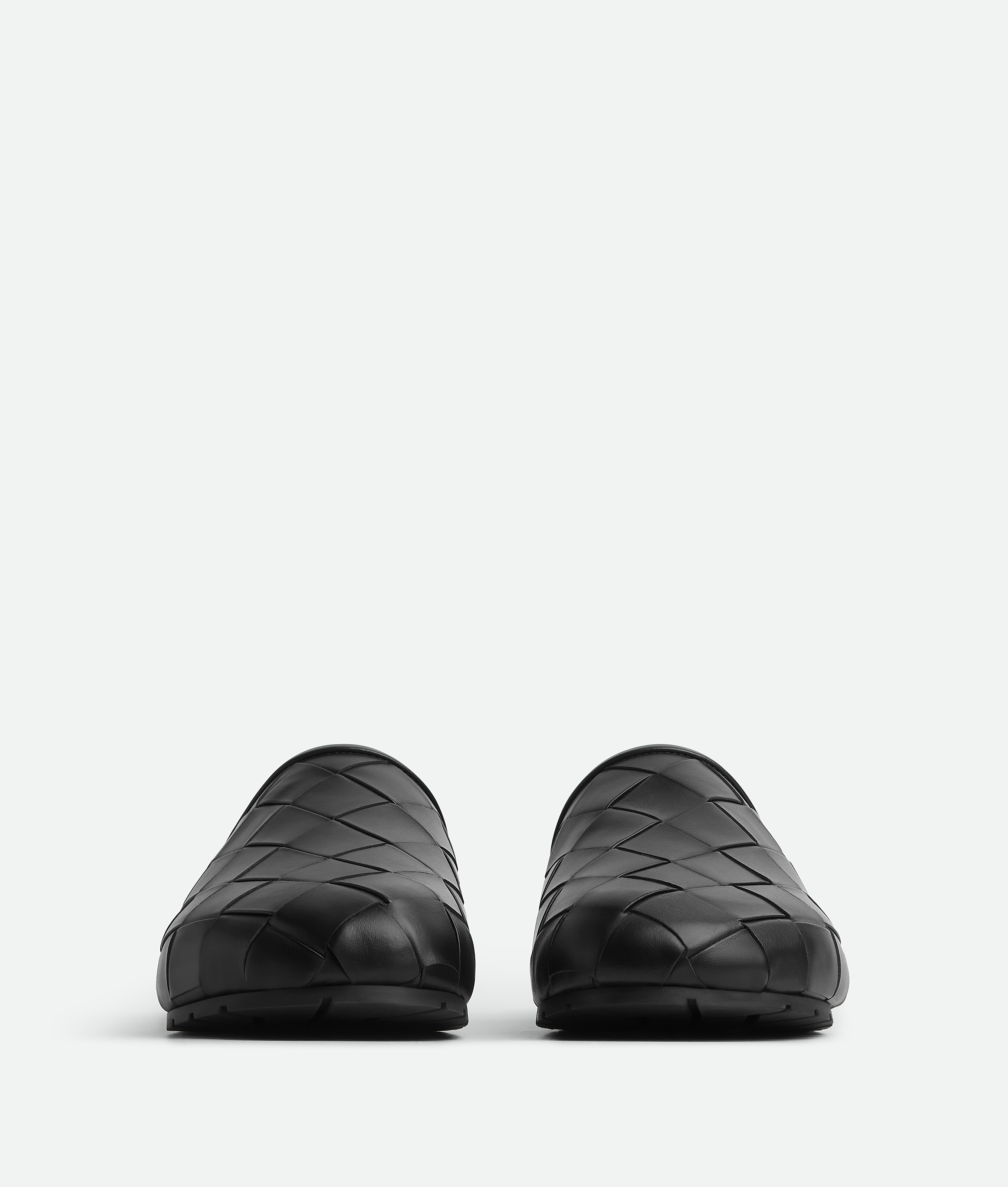 Shop Bottega Veneta Reggie Mules In Black