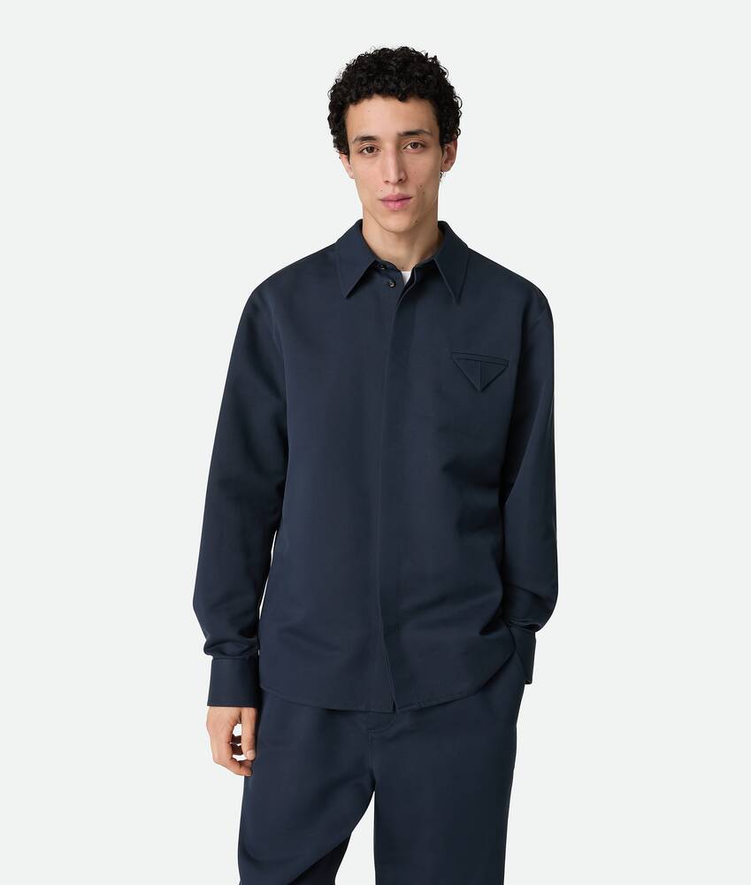 Display a large version of the product image 1 - Silk And Cotton Twill Shirt