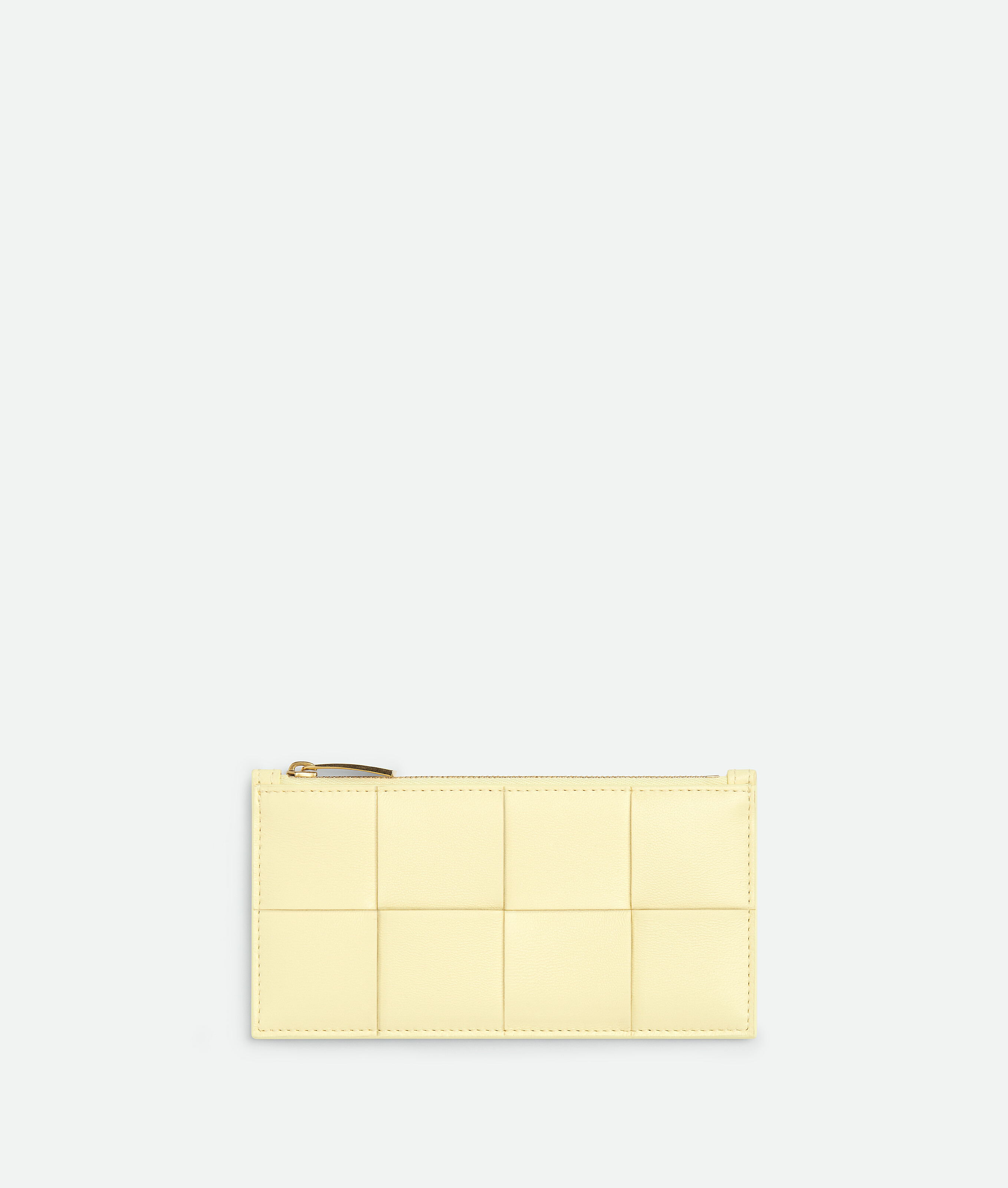 Bottega Veneta Cassette Long Zipped Card Case In Yellow