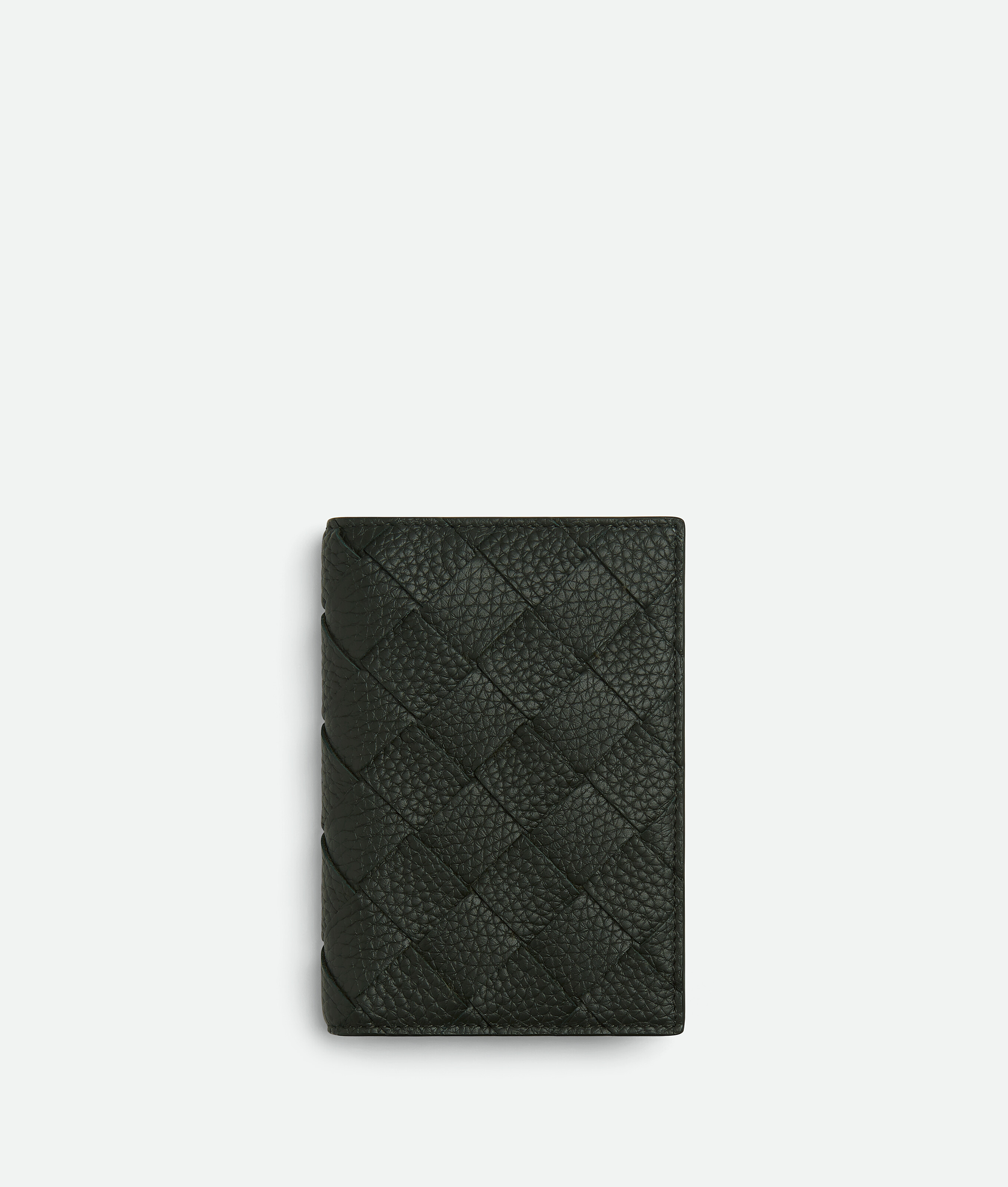 Bottega Veneta Intrecciato Reisepassetui In Dark Green