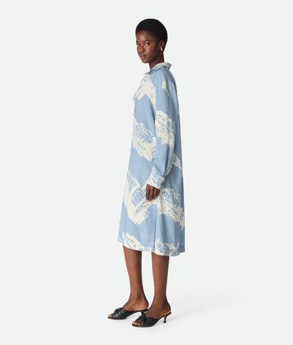 Italian Postcard Silk Dress