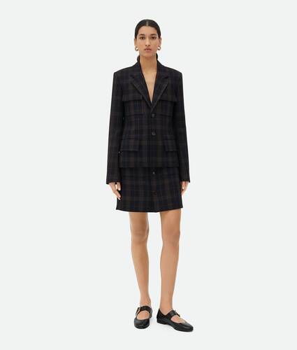 Checked Cotton Mouline Jacket