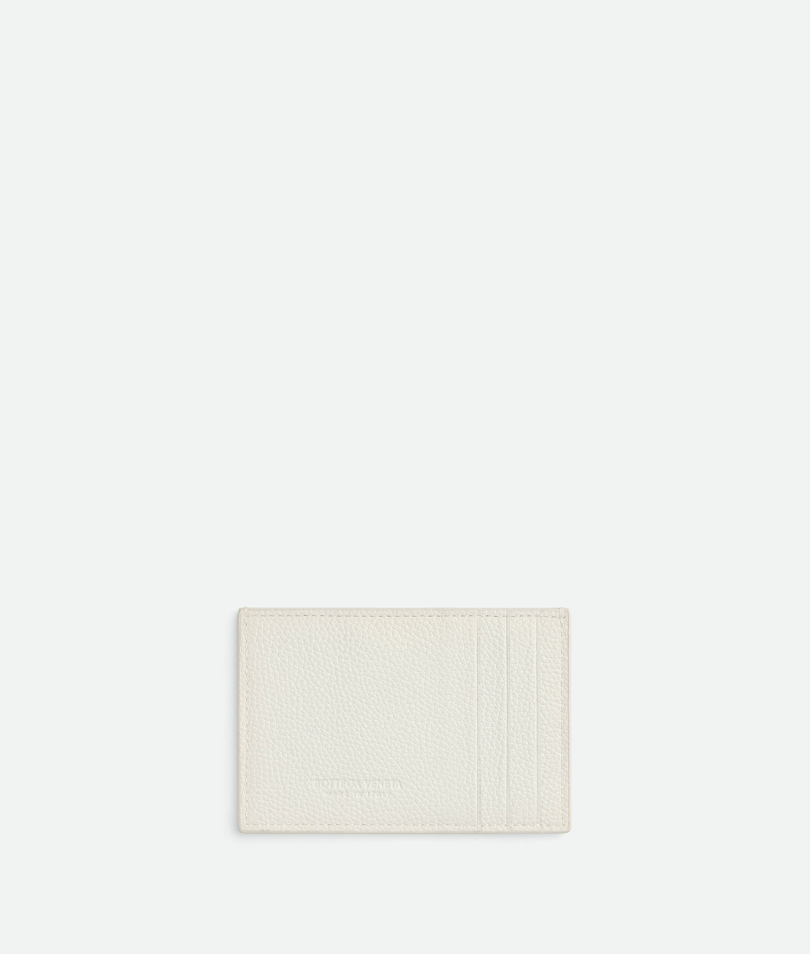 Shop Bottega Veneta Cassette Credit Card Case In White