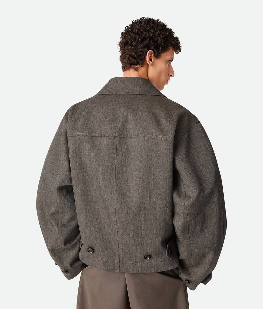 Display a large version of the product image 3 - Wool Twill Bomber Jacket