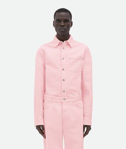 大きな商品イメージを表示する 1 - ピンクウォッシュ デニム シャツ