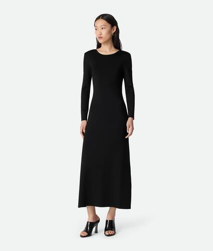 Vestido de viscose compacta